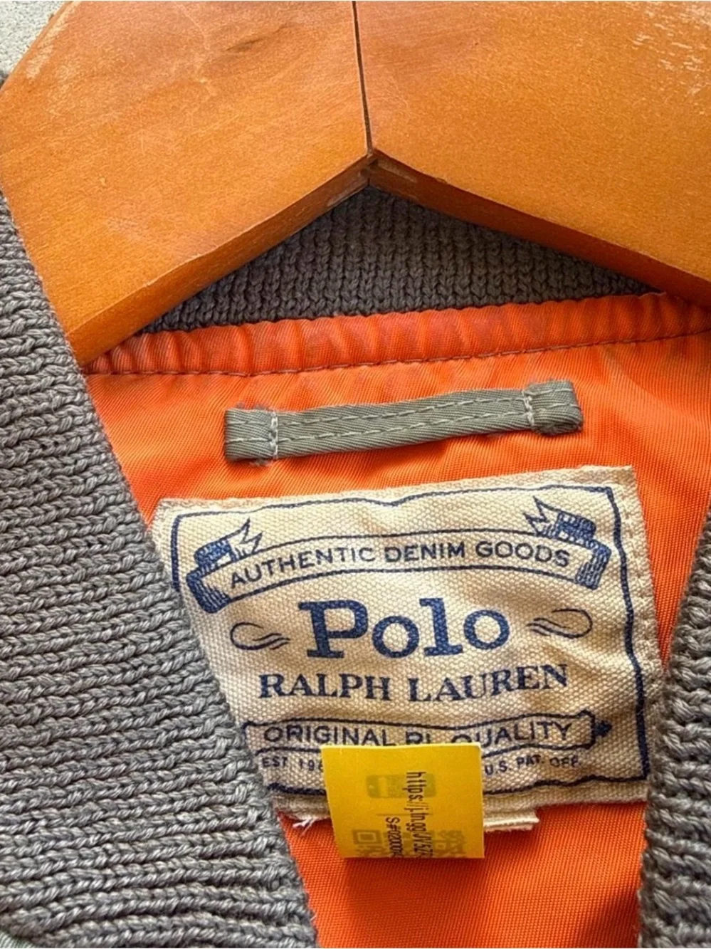 Polo Ralph Lauren US-RL Military Patch Flight Bomber Jacket Olive Green
